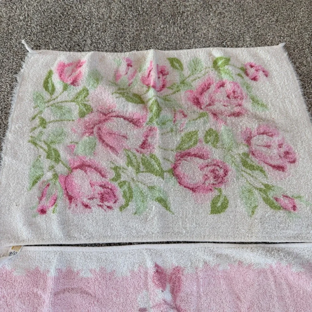 Vintage Cannon Royal Family Floral Hand Towel Lot 6pc Cottagecore Retro